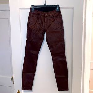 7 For All Mankind “The Skinny” Coated Jeans